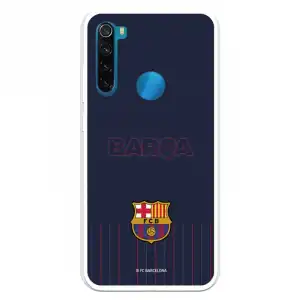 Funda Para Xiaomi Redmi Note 8 Del Barcelona Barsa Fondo Azul - Licencia Oficial Fc Barcelona