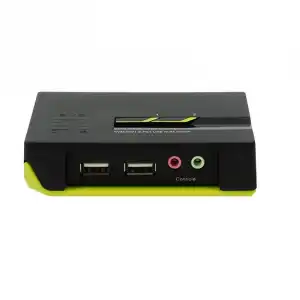 Level One KVM-0221 Switch KVM de Puertos USB + Audio + VGA