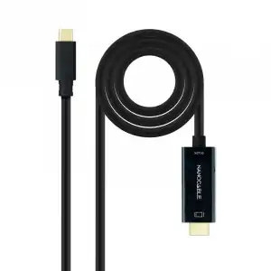 Nanocable Cable Conversor USB-C a HDMI 1.4 4K 30Hz 3m Negro