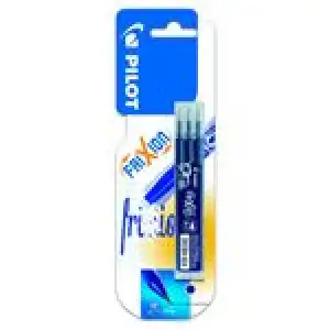 Pack de 3 recambios para bolígrafo Pilot Frixion Ball & Clicker azul oscuro