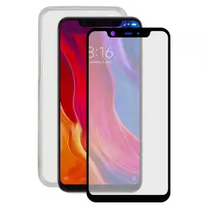 Contact Pack Funda Ultrafina Transparente + Protector Cristal Templado para Xiaomi Mi 8