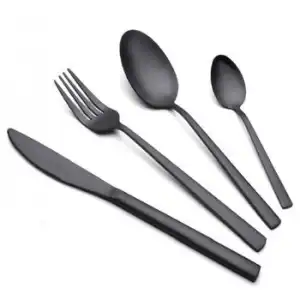 Cubiertos Blacky 16 Piezas Inox