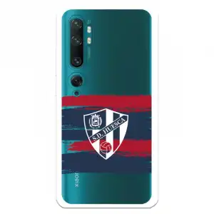 Funda Para Xiaomi Mi Note 10 Del Huesca Rayas Transparente - Licencia Oficial Sd Huesca
