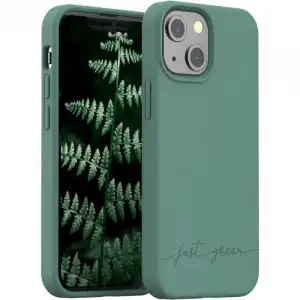 Just Green Funda Biodegradable Verde para iPhone 13 Mini