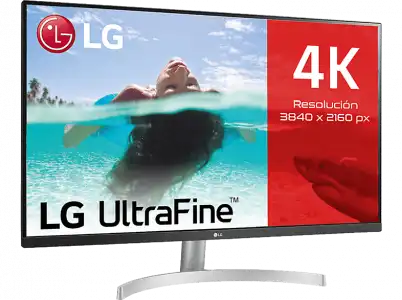 Monitor - LG 32UN500P-W, 31.5 ", UHD 4K, 4 ms, 48 ~ 60 Hz , HDMI x2, DisplayPort x1, Blanco