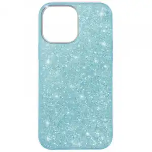 Avizar Funda Purpurina Extraíble de Silicona Semirrígida Azul para iPhone 13