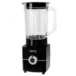 Batidora Vaso Americana, Jarra Cristal 1,5 L, 2 Velocidades, Picahielo, Cuchillas Acero Inox. Negro 500w Camry Cr 4050