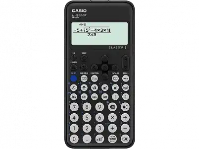 Calculadora científica - Casio FX-82SPCW, Más de 300 funciones, Unidades ángulo, Pantalla LCD, Negro