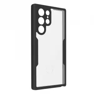 Carcasa Para Samsung Galaxy S23 Ultra Plexiglás Y Polímero Contorno Negro