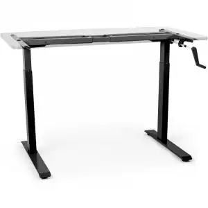 Duronic TM00BK Marco de Escritorio Elevable con Altura Ajustable 71 a 116cm Negro