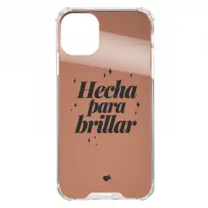 Funda Hecha para Brillar Espejo Oro Rosa Oficial de la Vecina Rubia para iPhone 12 Mini