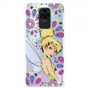 Funda Oficial de Disney Campanilla Flores Peter Pan para Xiaomi Redmi Note 9