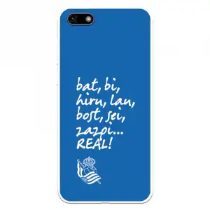 Funda Para Huawei Y5 2018 Del Real Sociedad De Fútbol Real Grito Aficion - Licencia Oficial Real Sociedad De Fútbol