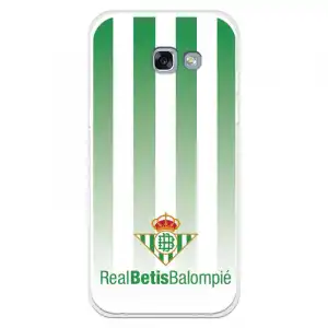 Funda Para Samsung Galaxy A5 2017 Del Betis Fondo Rayas Verdiblancas - Licencia Oficial Real Betis Balompié