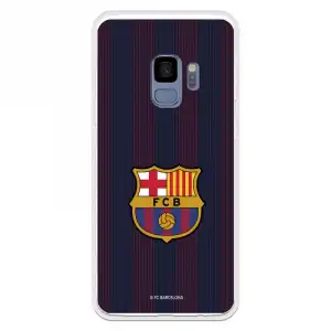 Funda Para Samsung Galaxy S9 Del Barcelona Rayas Blaugrana - Licencia Oficial Fc Barcelona