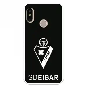 Funda Para Xiaomi Mi A2 Lite Del Eibar Escudo Fondo Negro - Licencia Oficial Sd Eibar