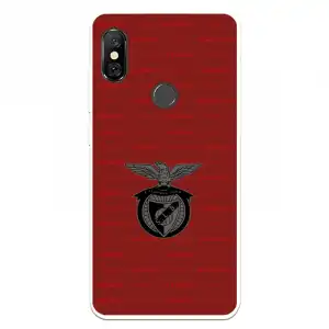 Funda Para Xiaomi Redmi Note 6 Del Escudo Fondo Granate - Licencia Oficial Benfica