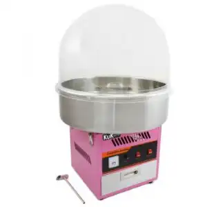 Máquina De Algodón De Azúcar De Acero Inoxidable Con Domo Protector Incluido