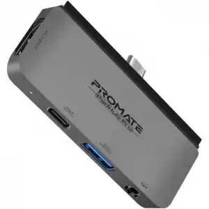 Promate Padhub-Pro Hub Multimedia USB-C 100W HDMI 4K USB 3.0