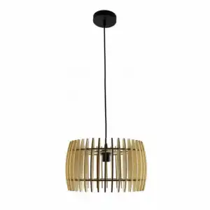 Fabrilamp Colgante Poplar 1xe27 Madera Natural 35d