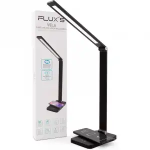 Fluxs Lámpara Flexo LED Táctil Regulable Negro