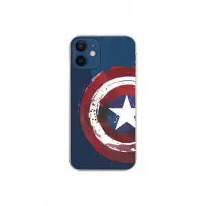 Funda Oficial de Marvel Capitán América Escudo Transparente para iPhone 12