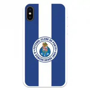 Funda Para Iphone X Del Fútbol Club Oporto Escudo Rayas Azul Y Blanco - Licencia Oficial Fútbol Club Oporto