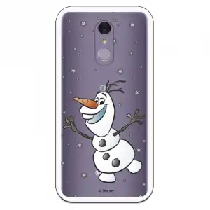 Funda Para Lg Q7 Oficial De Disney Olaf Transparente - Frozen