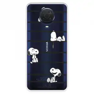 Funda Para Nokia G20 Oficial De Peanuts Snoopy Rayas - Snoopy