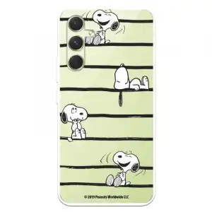 Funda Para Samsung Galaxy A54 5g Oficial De Peanuts Snoopy Rayas - Snoopy