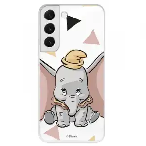 Funda para Samsung Galaxy S22 Plus Oficial de Disney Dumbo Silueta Transparente - Dumbo