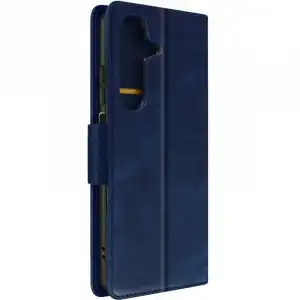 Funda Tarjetero Azul Para Samsung Galaxy A24 En Polipiel, Soporte De Vídeo