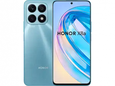 Móvil - Honor X8a, Cyan Lake, 128 GB, 6 GB RAM, 6.7 " HD+, Mediatek Helio G88, 4500 mAh, Magic UI 6.1 basado en Android 12