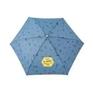 Mr Wonderful Paraguas pequeño de viaje con mensaje There's No Rainbow Without a Little Rain