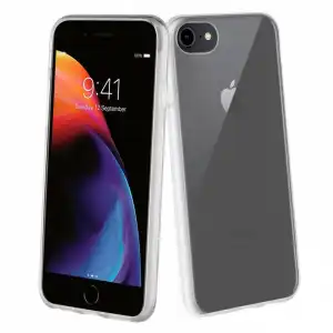 Muvit for Change Recycletek Funda Transparente Antibacteriana para iPhone 7/8/SE 2020