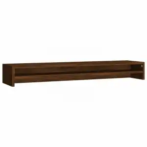 VidaXL Soporte Monitor Madera Contrachapada 100x24x13 Cm Roble Marrón