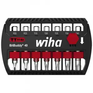 Wiha Juego de Puntas Ty Pozidriv Torx Bitbuddy 49mm 8 Piezas