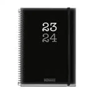 Agenda escolar 2023/2024 Miquelrius Plus día por página College Negro