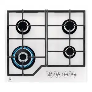 Electrolux Placa Gas 60cm 4 Fuegos Blanca - Kgg64362w