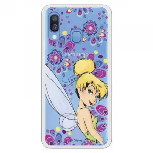 Funda Oficial Disney Campanilla Flores Transparente Para Samsung Galaxy A20e - Peter Pan