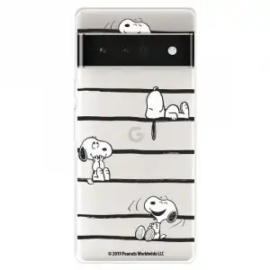 Funda Para Google Pixel 7 Pro Oficial De Peanuts Snoopy Rayas - Snoopy