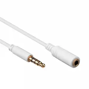 Goobay Cable Extensor Jack 3.5mm 4 pines Macho/Hembra 3m Blanco