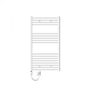 Radiador Toallero De Baño Eléctrico - 750x1200 Mm Blanco Ecd Germany