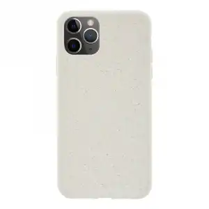 4-OK Funda Ecológica Biodegradable Blanca para IPhone 11 Pro