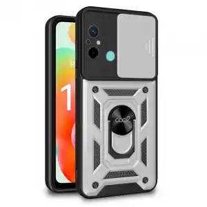 Cool Carcasa Hard Ring Plata para Xiaomi Redmi 12C