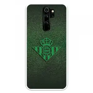 Funda Licencia Oficial Real Betis Balompié Escudo Verde Fondo Trama para Xiaomi Redmi Note 8 Pro