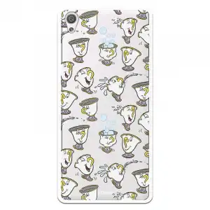 Funda Oficial Disney Chip Potts Siluetas Transparente Para Sony Xperia Xa
