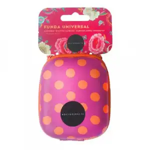 Funda para auriculares Rocio Peralta - Lunares Naranja/Morado