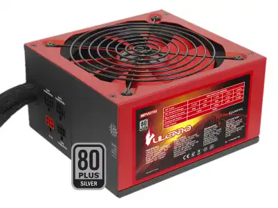 Mars Gaming Vulcano 750W 80 Plus Silver Semi Modular Rojo