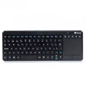 NGS TV Warrior Teclado Inalámbrico con Touchpad Negro